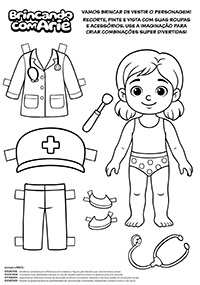 Brincar de Vestir - Médica