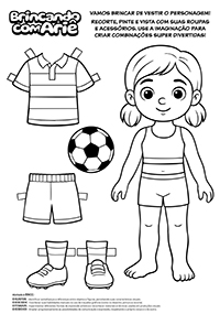 Brincar de Vestir - Futebol