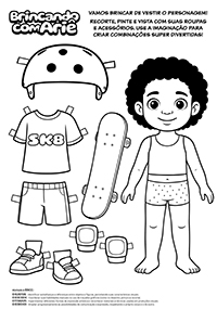 Brincar de Vestir - Skate