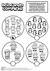 Contar, Descobrir e Colorir - Natal