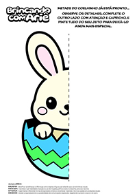 Desenhe e Complete - Coelhinho